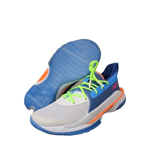 Size 10 Men\'s Under Armour Curry 7 Super Soaker Sneakers 3021258-404 Basketball main image 11